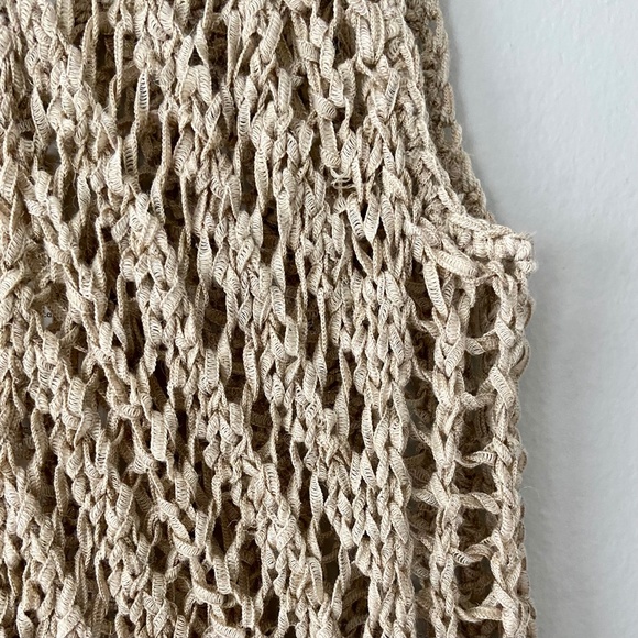 NWT chunky open knit linen tank XS - Picture 4 of 5